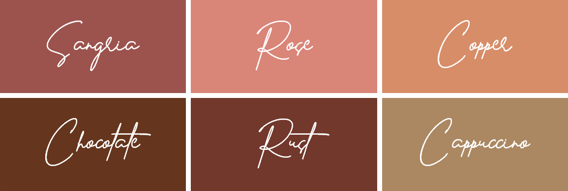 Dress code colour palette
